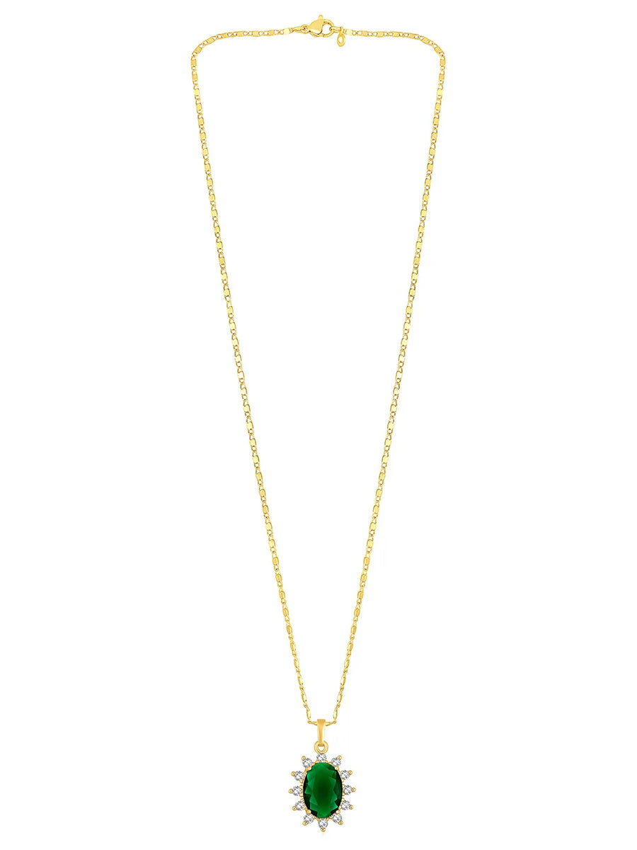 Peora Crystal Stone Pendant – Dazzling & Elegant Jewellery