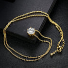 Timeless Crystal Solitaire Pendant Set