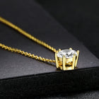Timeless Crystal Solitaire Pendant Set