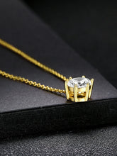 Timeless Crystal Solitaire Pendant Set