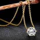Timeless Crystal Solitaire Pendant Set