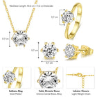 Timeless Crystal Solitaire Pendant Set