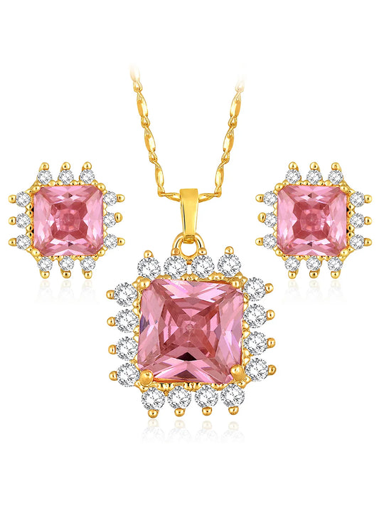 Peora Pendant and Earrings Set – Elegant Matching Jewellery