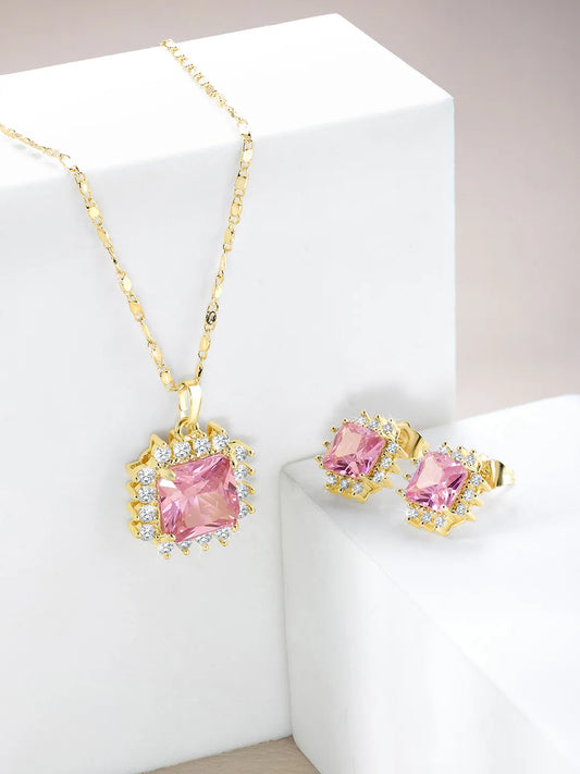 Peora Pendant and Earrings Set – Elegant Matching Jewellery