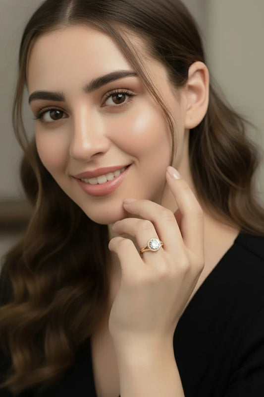 Dazzling Shine Crystal CZ Ring