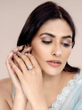 Celestial Spark CZ Silver Ring