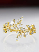 Garden Grace Crystal Branch Ring Band