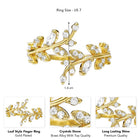 Floral Diamond Drop Gold Pendant Set with Ring