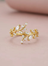 Garden Grace Crystal Branch Ring Band