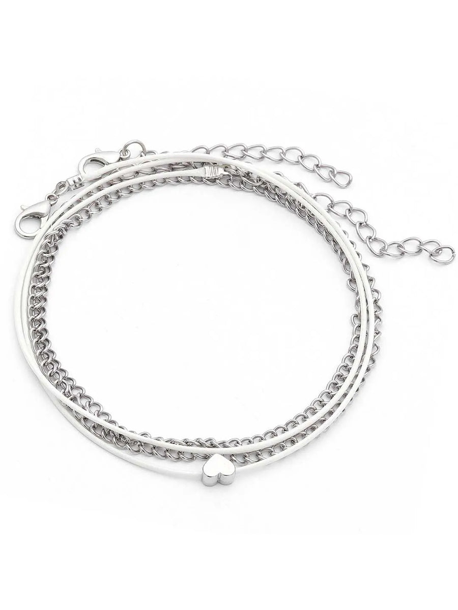Classic Charm Anklet | Elegant Foot Jewellery by Peora

