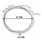 Classic Charm Anklet | Elegant Foot Jewellery by Peora


