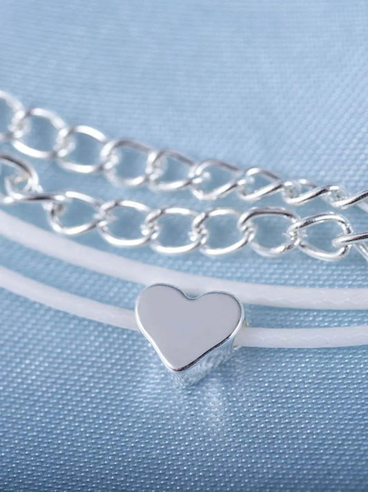 Classic Charm Anklet | Elegant Foot Jewellery by Peora

