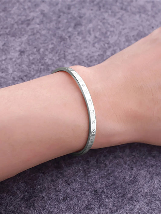 Moments in Time Roman Charm Cuff Bracelet