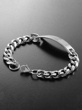 Openable Steel Link Bracelet for Him