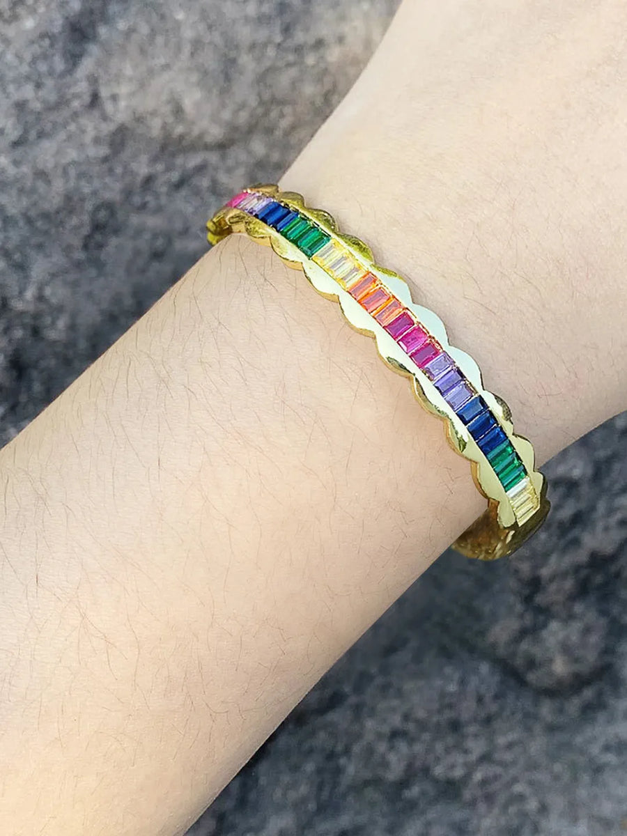 Peora Bracelet with Baguette Stones – Classy & Refined Sparkle