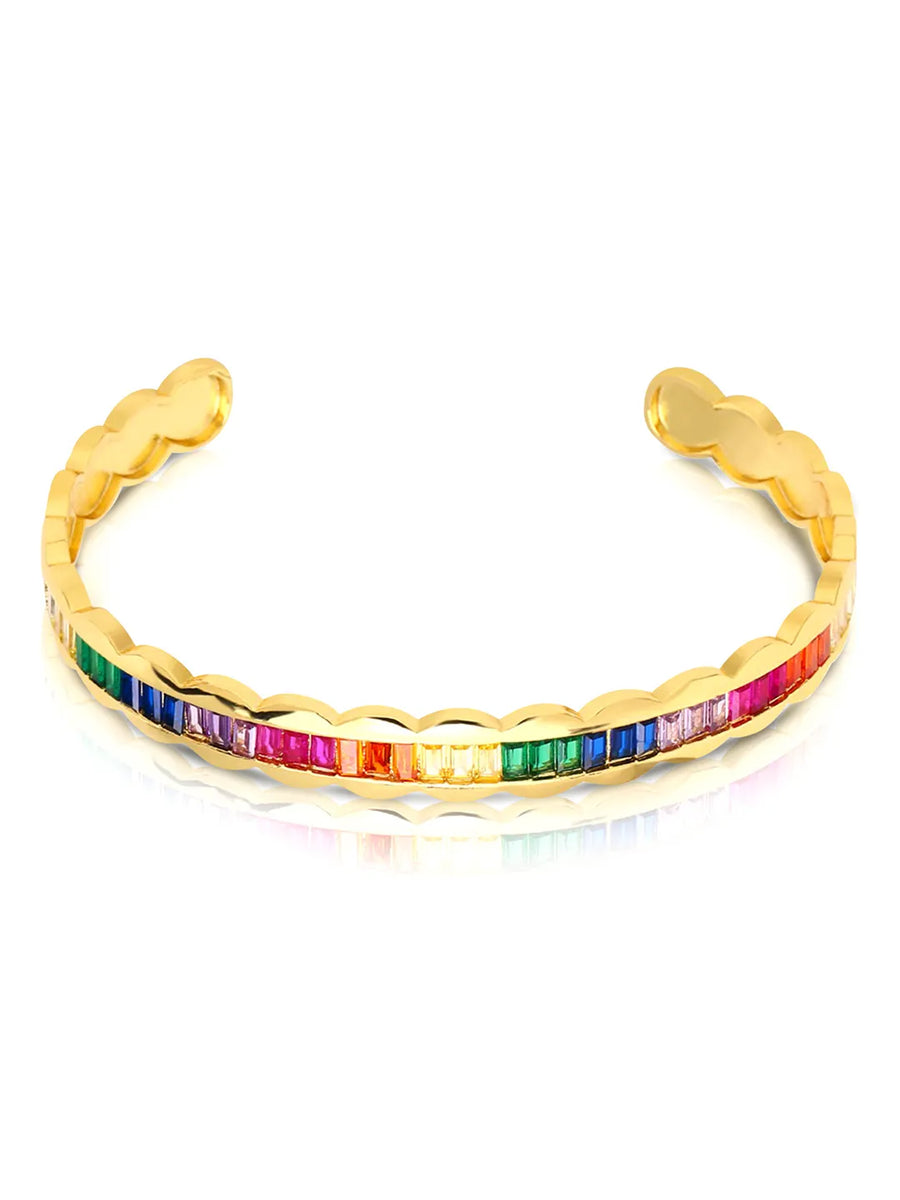 Peora Bracelet with Baguette Stones – Classy & Refined Sparkle