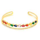 Peora Sparkle Cuff Bracelet – Glamorous & Elegant Shine