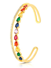 Peora Sparkle Cuff Bracelet – Glamorous & Elegant Shine