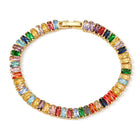 Peora Baguette Stone Bracelet – Sleek & Sophisticated Sparkle