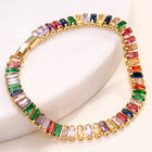 Peora Baguette Stone Bracelet – Sleek & Sophisticated Sparkle