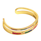 Peora Stone Cuff Bracelet – Elegant & Eye-Catching Design