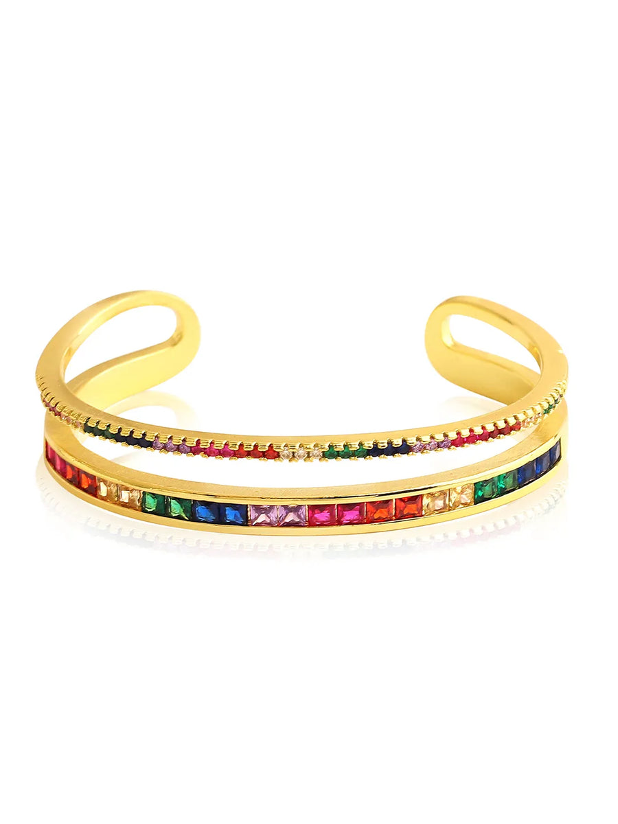 Peora Stone Cuff Bracelet – Elegant & Eye-Catching Design