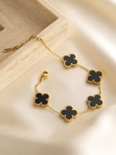 Gilded Clover Luck Charm Bracelet