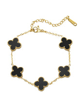 Gilded Clover Luck Charm Bracelet