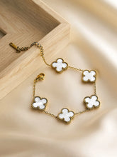 Gilded Clover Luck Charm Bracelet