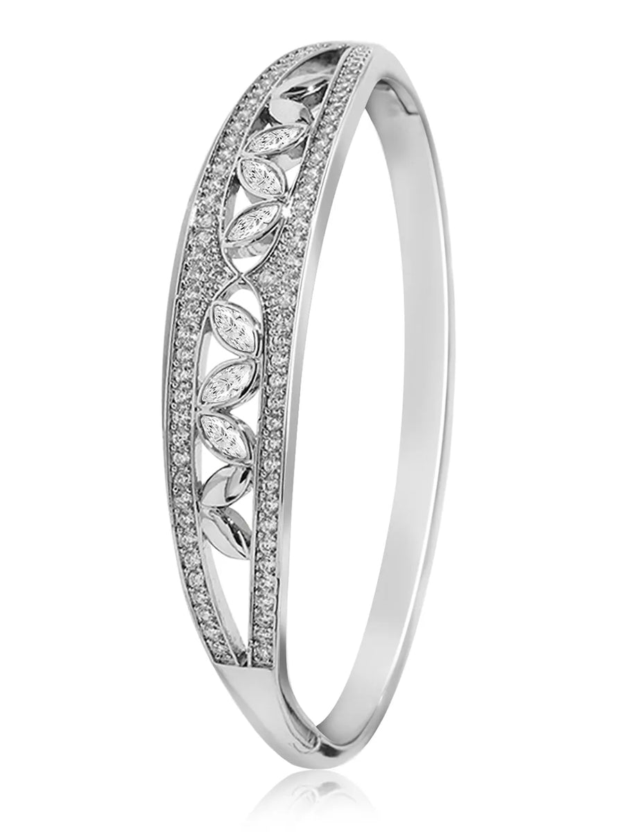 Gleaming Vines Cubic Zirconia Cuff
