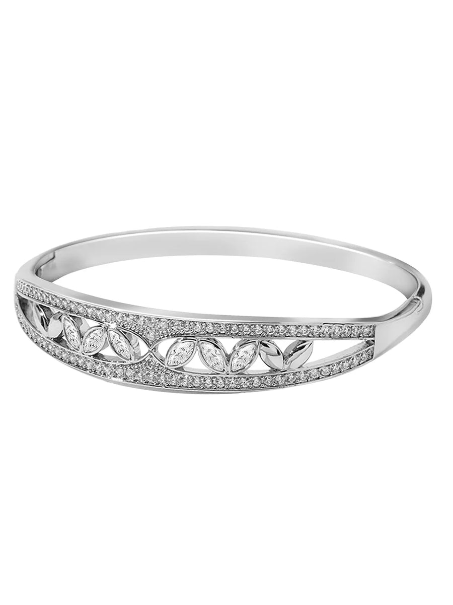 Gleaming Vines Cubic Zirconia Cuff