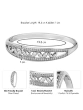 Gleaming Vines Cubic Zirconia Cuff