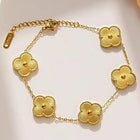 Classic Floral Shine Link Bracelet
