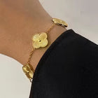 Classic Floral Shine Link Bracelet