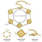 Classic Floral Shine Link Bracelet