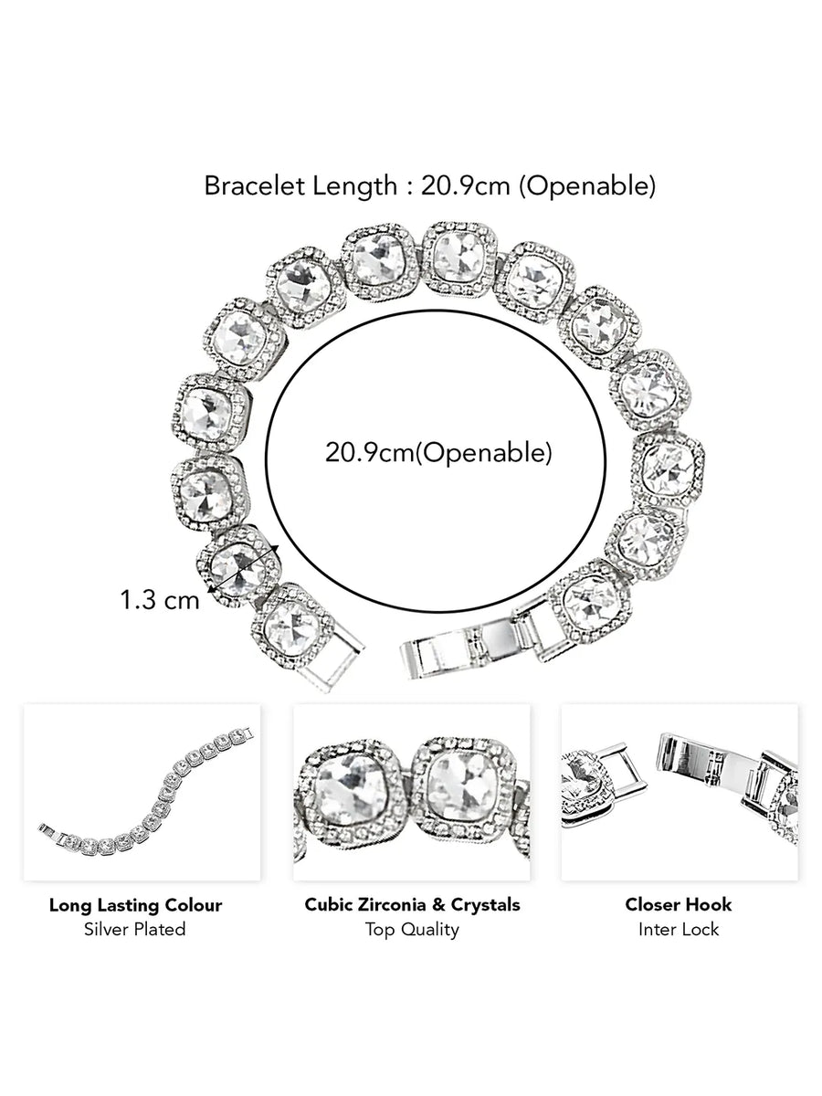 Timeless Glow Halo Tennis Bracelet