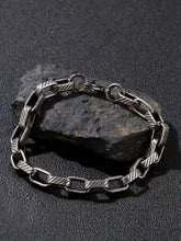 Dark Grace Sculpted Link Bracelet