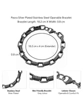 Dark Grace Sculpted Link Bracelet