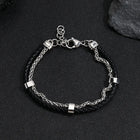 Steel Embrace Braided Duo Bracelet