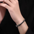 Steel Embrace Braided Duo Bracelet