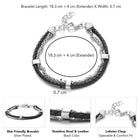 Steel Embrace Braided Duo Bracelet