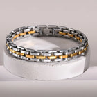 Timeless Glow Statement Band - Gold Silver