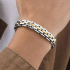 Timeless Glow Statement Band - Gold Silver