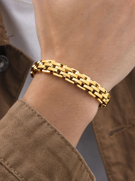 Timeless Glow Statement Band - Gold