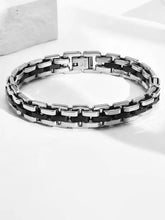 Men’s Dual Tone Steel Link Bracelet