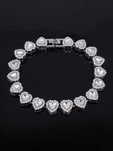 Gleaming Halo Heart Bracelet