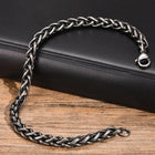 Phantom Dark Steel Cuban Chain Bracelet For Men