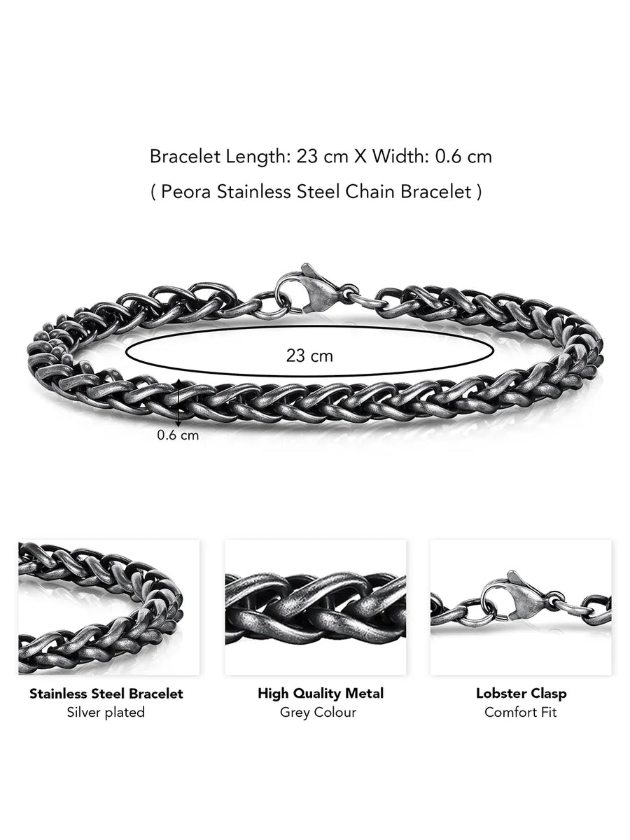 Twilight Braided Noir Chain Cuff