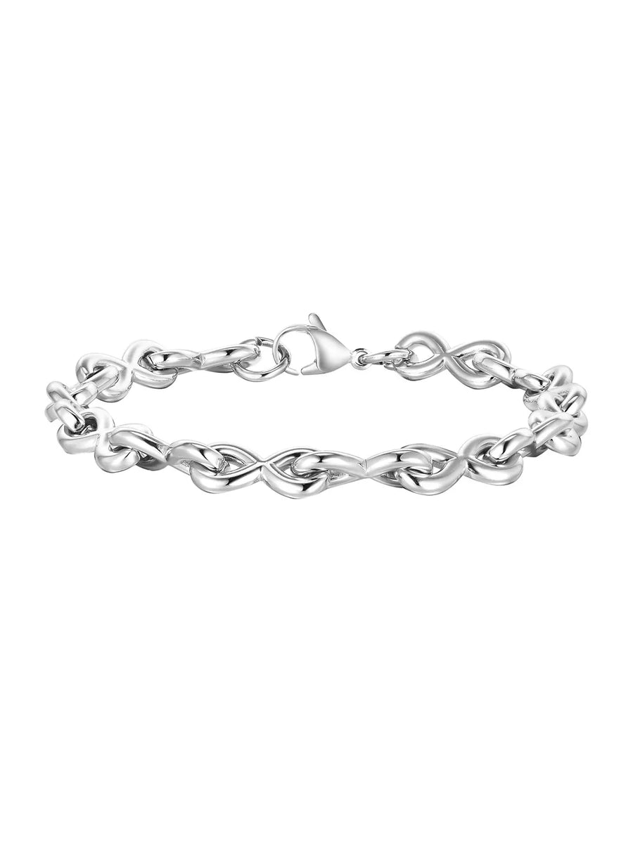 Infinity Flow Polished Link Bracelet