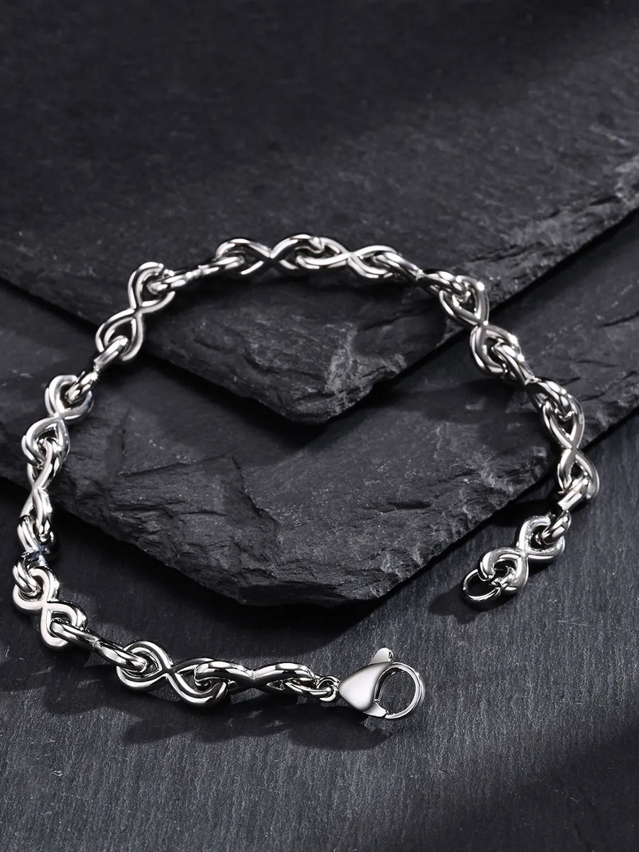 Infinity Flow Polished Link Bracelet
